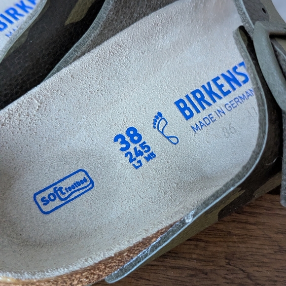 NEW Birkenstock Arizona Soft Footbed Desert Soil Camo Green Size 38 L 7-7.5 M 5 - Picture 11 of 12